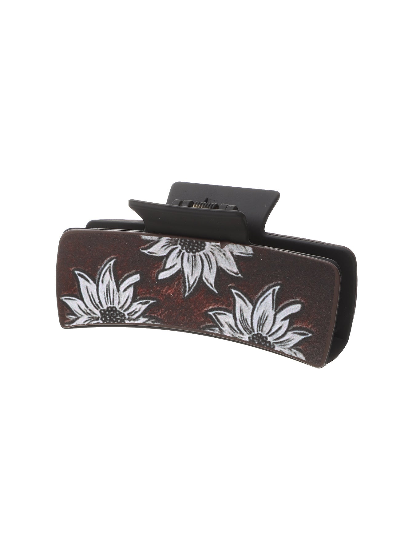 Wholesale  Western Wind Sunflower Leather Shark Clip Hairpin Women's Grab Clip